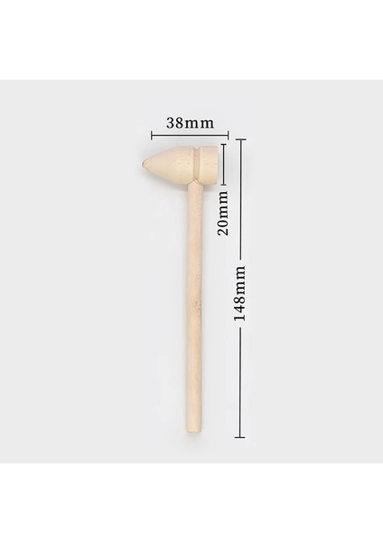 C Stili 20 Adet Parçalar Mini Ahşap Çekiç Topları Oyuncak Pounder Değiştirme Ahşap Çekiçler Bebek 3D Pişirme Araçları (Yurt Dışından)
