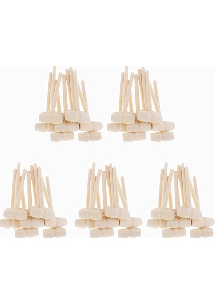 C Stili 20 Adet Parçalar Mini Ahşap Çekiç Topları Oyuncak Pounder Değiştirme Ahşap Çekiçler Bebek 3D Pişirme Araçları (Yurt Dışından)