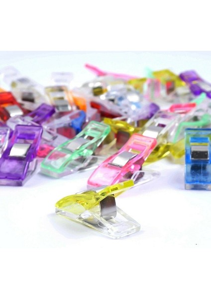 20 Adet Stil Pcs Dikiş Klipsleri Plastik Kelepçeler Kapitone Crafting Crocheting Örgü Güvenlik Klipsleri Çeşitli Renkler Bağlama Klipsleri Kağıt (Yurt Dışından)