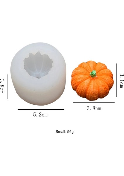 L Tarzı 3D Mini Kabak Şekli Silikon Kalıp Dıy El Yapımı Sabun Mum Aromaterapi Alçı Kalıp Reçine Kalıpları Cadılar Bayramı Partisi Dekorasyon (Yurt Dışından) fiyatları