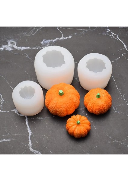 L Tarzı 3D Mini Kabak Şekli Silikon Kalıp Dıy El Yapımı Sabun Mum Aromaterapi Alçı Kalıp Reçine Kalıpları Cadılar Bayramı Partisi Dekorasyon (Yurt Dışından) modelleri