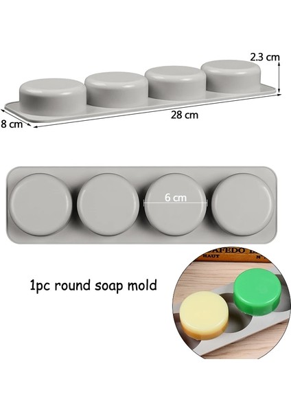 Kare Tarzı Dıy Silikon Sabun Kalıbı Oval Yuvarlak Kare El Yapımı Sabun Yapma Formları 3D Kalıp Sabun Kalıpları Eğlenceli Hediyeler Çikolata Mum Kalıpları 1 Adet (Yurt Dışından)