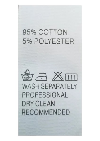 95 Pamuklu 5polyester Tarzı Ew Rulo Giysi Yıkama Bakım Etiketi Giyim Boyutu Etiketi Yıkanabilir Etiketler Logo ve Mark Giysi Giysi Baskı Etiketi (Yurt Dışından)