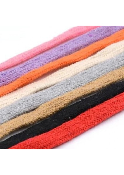 Sarı Stil 10MM Pamuk Halat Hollow Düz Bükülmüş Dokuma Kordon Çanta El Yapımı Zanaat Dıy Ev Tekstili Dikiş 5 Yards Için Renkli Dize Bel (Yurt Dışından) modelleri