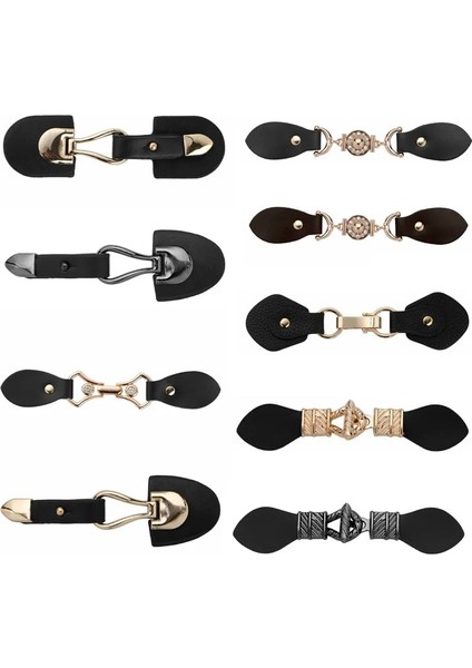 No.17 Stili 3 Pair Hırka Klipler Tutucu Toka Şal Gömlek Pu Deri Klipsler Kaymaz Kilitleme Toka Dıy Pelerin Giyim Aksesuarları (Yurt Dışından) fiyatları