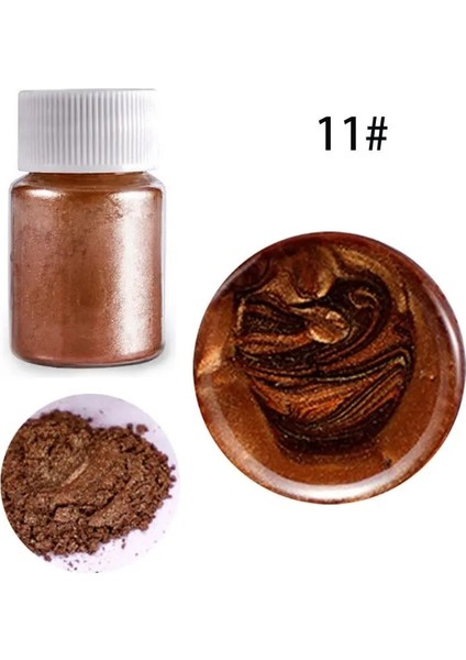 No.11 Stili 21 Renk Epoksi Reçine Boya Mika Tozu Toz Pigmentler Set Reçine Mika Sedefli Reçine Inci Doğal Mikalar Renklendiriciler Reçine (Yurt Dışından)