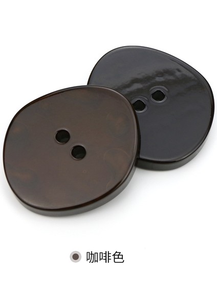 E Stili 31MMX34MM Düzensiz Reçine Düğmeler Giyim Için 2 Delik Dekoratif Plastik Düğmeler Dıy Rüzgarlık Gömlek Kazak Dikiş Aksesuarları (Yurt Dışından)