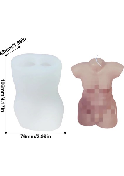 No.5 Tarzı 3D Vücut Mum Kalıp Silikon Kalıp Erkek Kadın Kadın Tasarım Reçine Kalıp Aromaterapi Alçı Kalıpları Sabun Kalıbı Mum Yapımı (Yurt Dışından)