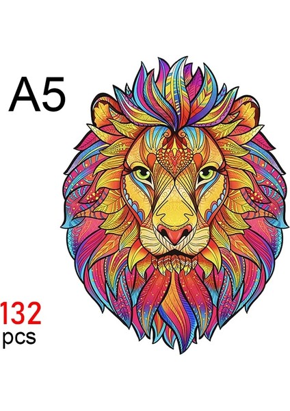 Sarı Stil Yetişkinler Için Ahşap Yapboz Yapbozlar Dıy El Sanatları Benzersiz Hayvan Kurt Şekli Parçaları Çocuklar Için 3D Bulmaca Oyuncaklar Aile Oyunu Çocuk Hediye (Yurt Dışından)