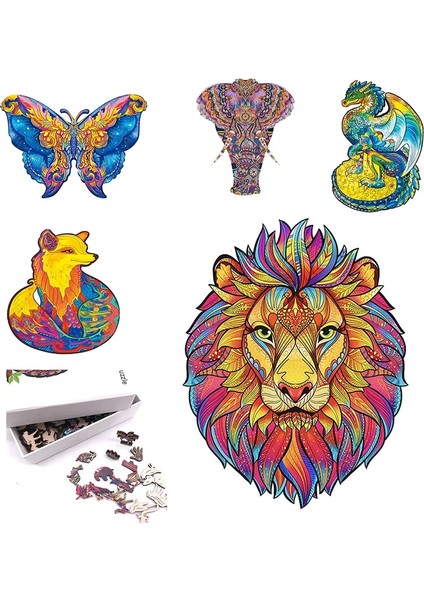 Sarı Stil Yetişkinler Için Ahşap Yapboz Yapbozlar Dıy El Sanatları Benzersiz Hayvan Kurt Şekli Parçaları Çocuklar Için 3D Bulmaca Oyuncaklar Aile Oyunu Çocuk Hediye (Yurt Dışından) fiyatları