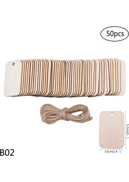 R02-50 Adet Tarzı Doğal Yuvarlak Ahşap Dilimler Kalp Yumurta Boş Bitmemiş Ahşap El Yapımı El Sanatları Asılı Etiket Dıy Ahşap Scrapbooking Ev Dekorasyon (Yurt Dışından)