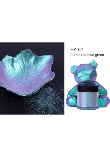 No.2 Tarzı Yeni Renk Değişen Pigment Doğal Inci Tozu Yüksek Parlaklık Glitter Discolor Dıy Epoksi Reçine Boya Tırnak Makyaj Pigment Dolgu (Yurt Dışından)