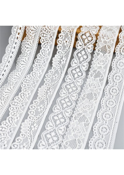 No 26 3.6cm 1.44 Inç Stili 5 Yardlot Yüksek Li Beyaz Elastik Dantel Şerit Düzeltir Iç Çamaşırı Dantel Trim Dikiş Dekorasyon Için Işlemeli Afrika Dantel Kumaş (Yurt Dışından)