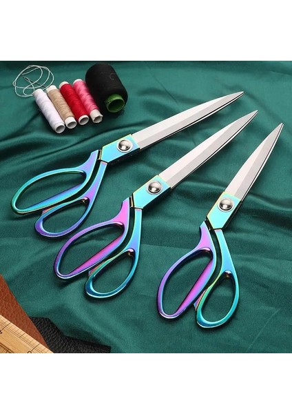 Gümüş-10.5 Inç Tarzı Profesyonel Terzidikiş Veya Paslanmaz Çelik Veya Kumaşkesme Veya Altın Keskin Veya Oya Veya (Yurt Dışından) indirimleri