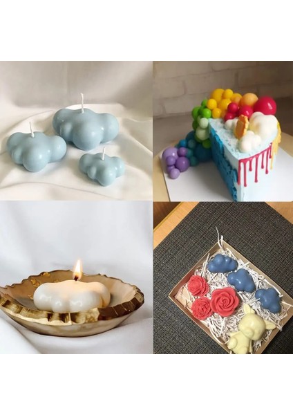 1 Adet Küçük Stil Sabun Için Silikon Kalıplar El Yapımı Sabun Kalıbı Diy Yuvarlak Bulut Şekli Form Yapımı Sabun Mum Çikolata (Yurt Dışından) fırsatları