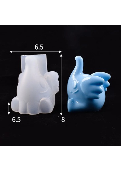 Küçük Fil Stili 3D Silikon Mum Kalıp Dıy Geometri Stereo Ayı Geyik Kedi Tavşan Hayvan Kalıpları Aromaterapi Mum Yapımı Balmumu Kalıp Ev Dekor (Yurt Dışından)