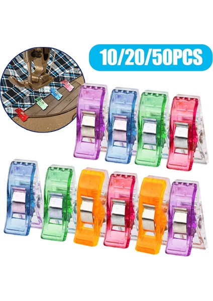 20 Karışık Renk Stili Pcs Dikiş Klipsleri Plastik Kelepçeler Kapitone Crafting Crocheting Örgü Güvenlik Klipsleri Çeşitli Renkler Bağlama Klipsleri Kağıt (Yurt Dışından)
