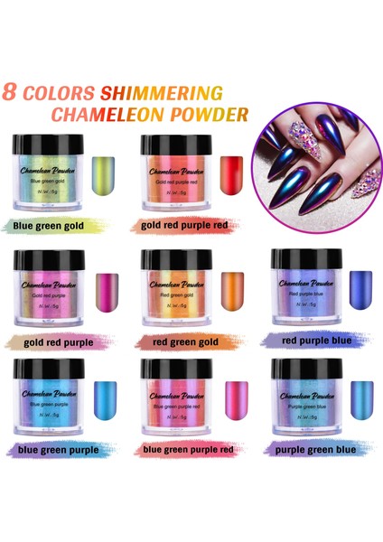3 Stili Ayarla Multi Colorsbox Uv Reçine Epoksi Metalik Pigmentler Pırıltılı Sedefli Renklendirici Konsantre Pigment Renkli Boya Takı Yapımı (Yurt Dışından)