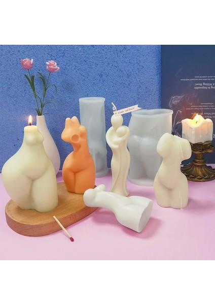 20CM Tarzı Dıy Yarım Boy Kadın Vücut Mum Silikon Kalıp Yaratıcı Vücut Aromatik Alçı Sabun Mum Hediyelik Zanaat Ev Dekor Malzemeleri (Yurt Dışından) fiyatları