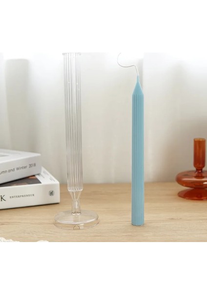 B Tarzı Spire Ince Dişli Mum Kalıbı Dıy El Yapımı Aromaterapi Mum Kalıbı Uzun Kilise Mum Plastik Kalıp Mum Yapımı Malzemeleri (Yurt Dışından)