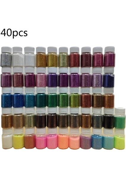 20 Renk Stili Et Epoksi Pigment Glitter Toz Parlak Reçine Dolgu Pullu Dıy Takı El Sanatları Pigment Yapımı (Yurt Dışından)