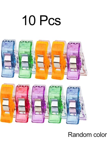 10 Adet Klips Stili Pcs Dikiş Klipsleri Plastik Kelepçeler Kapitone Crafting Crocheting Örgü Güvenlik Klipsleri Çeşitli Renkler Bağlama Klipsleri Kağıt (Yurt Dışından)