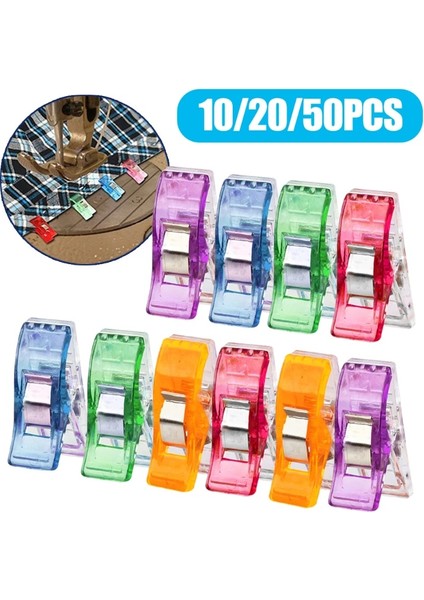 10 Adet Klips Stili Pcs Dikiş Klipsleri Plastik Kelepçeler Kapitone Crafting Crocheting Örgü Güvenlik Klipsleri Çeşitli Renkler Bağlama Klipsleri Kağıt (Yurt Dışından)