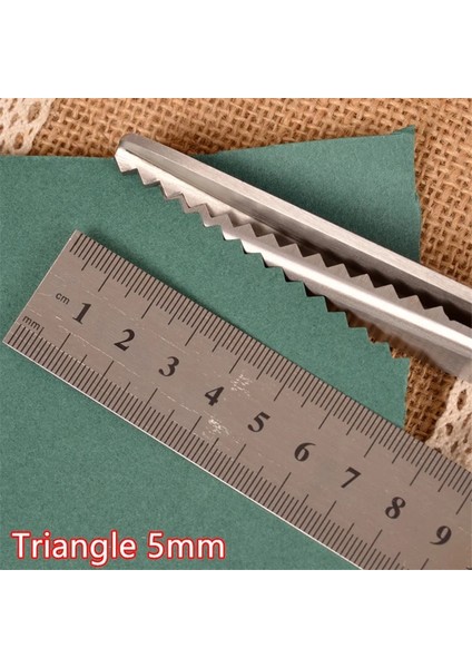 Üçgen 5mm Tarzı 23.5cm Oyma Makası Paslanmaz Çelik Terzilik Veya Tırtıklı Taraklı Profesyonel Dikiş Terzi Zig-Zag Kumaş Veya (Yurt Dışından)