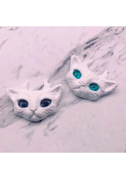 Bir Stil Kediler Desen Dıy Kristal Epoksi Kalıp Pratik Silikon Süs Takı Kolye Dekor Kalıp El Sanatları Sabun Kedi Modeli Yapma Aracı (Yurt Dışından)