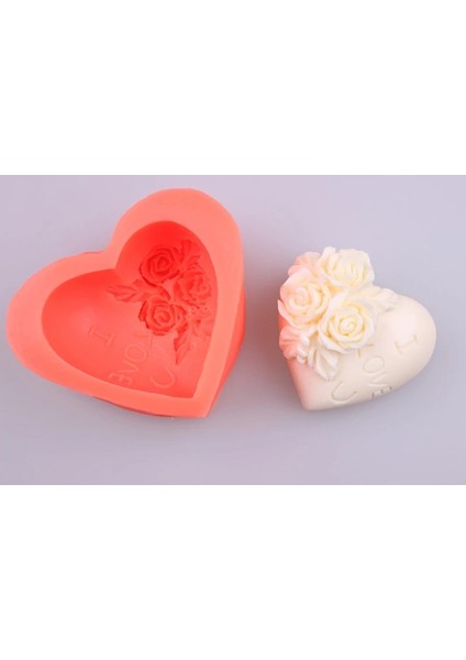 Pembe Tarzı Kalp Şekli Çiçek Sabunu Kalıbı Aşk U Silikon Sabun Yapma Kalıbı Romantik Aromalı Sabun Kalıbı Lover Hediyeler Için Kek Dekorasyon Araçları (Yurt Dışından)