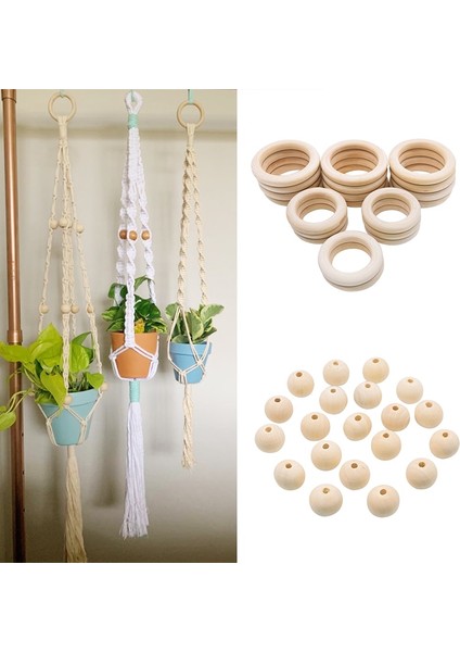 B05-24.5MM-10PCS Tarzı M Doğal Ahşap Yüzükler Bebek Diş Çıkarma Yüzükler Bebek Diş Kaşıyıcı Çocuk Oyuncak Ahşap Boncuklar Dıy Craft Hediye Için Ev Dekorasyon (Yurt Dışından) fırsatları
