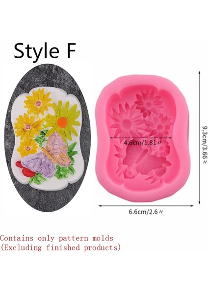 F-Papatya Stili Sabun Yapımı Için Silikon Kalıp El Yapımı Sabun Kalıbı Kesme Kalıpları Silikon Pişirme Kalıpları Silikon Formlar Diy Yuvarlak Reçine Kalıp Silikon (Yurt Dışından)