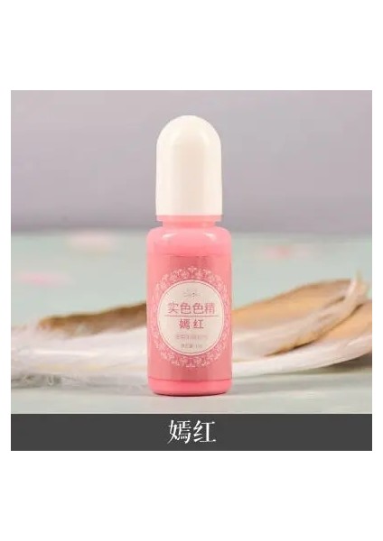 Bir Stil 2 Adet Macaron Renkli Epoksi Uv Reçine Boyama Boyası Sıvı Epoksi Pigment Reçine Renklendirici Solma DIRENCI10ML Dıy Sabun Mum Pigment (Yurt Dışından)