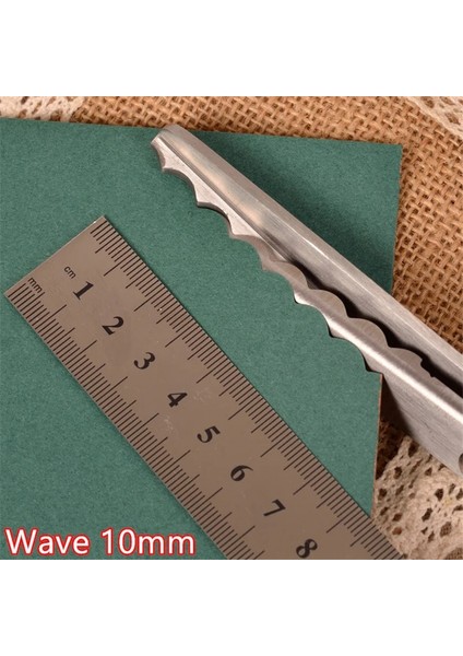Dalga 10MM Stili 23.5cm Oyma Makası Paslanmaz Çelik Terzilik Veya Tırtıklı Taraklı Profesyonel Dikiş Terzi Zig-Zag Kumaş Veya (Yurt Dışından)