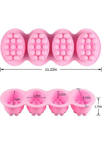 Stili Temizle Funbaky Yaratıcı Dıy El Yapımı Oval Sabun Kalıpları Silikon Sabun Kalıp Formu Tedarikçiler 3D Masaj Sabunu Yapma Araçları (Yurt Dışından)