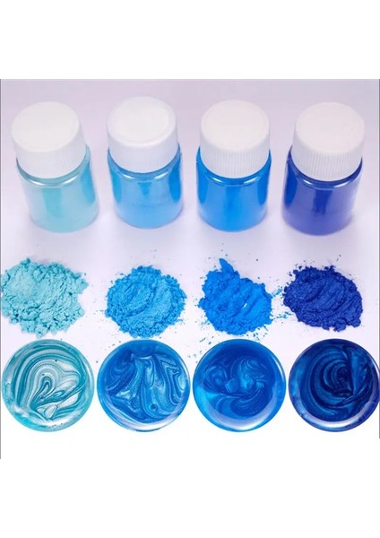 No.17 Stili 21 Renk Epoksi Reçine Boya Mika Tozu Toz Pigmentler Set Reçine Mika Sedefli Reçine Inci Doğal Mikalar Renklendiriciler Reçine (Yurt Dışından)