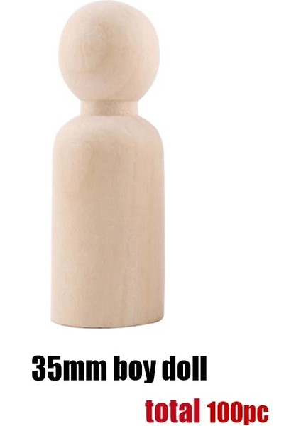 35 mm Erkek Stili Birçok Ahşap El Sanatları 35MMMM Diy El Yapımı Ev Dekorasyon Ahşap Oyuncaklar Noel Hediyesi Eğitici Akçaağaç Diş Kaşıyıcı Peg Bebek (Yurt Dışından)