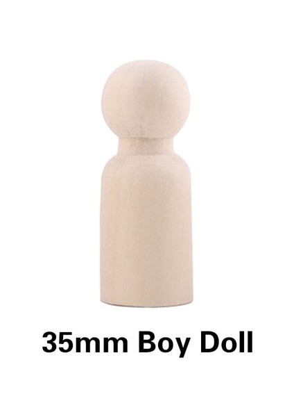 35 mm Erkek Çocuk Stili 5 Adet Ahşap Boyalı Peg Bebekler Ahşap El Sanatları Çocuklar Dıy El Yapımı Oyuncaklar Ev Kreş Dekorasyon Boş Bitmemiş Peg Doll (Yurt Dışından)
