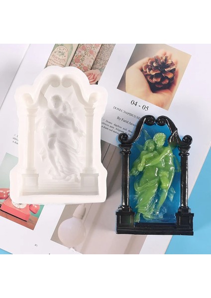 Venüs Tarzı Antik Yunan Aşk Messenger Silikon Mum Kalıbı Epoksi Reçine Yeni Kemer Aromaterapi Mum Kalıbı Romantik Çift Alçı El Sanatları (Yurt Dışından) fırsatları