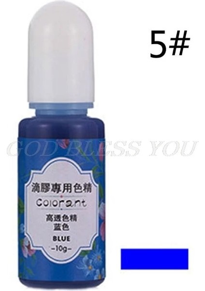 No.5 Tarzı 13 Renk Epoksi Uv Reçine Boyama Boyası Sıvı Epoksi Pigment Reçine Renklendirici Solma DIRENCI10ML Yarı Saydam (Yurt Dışından)