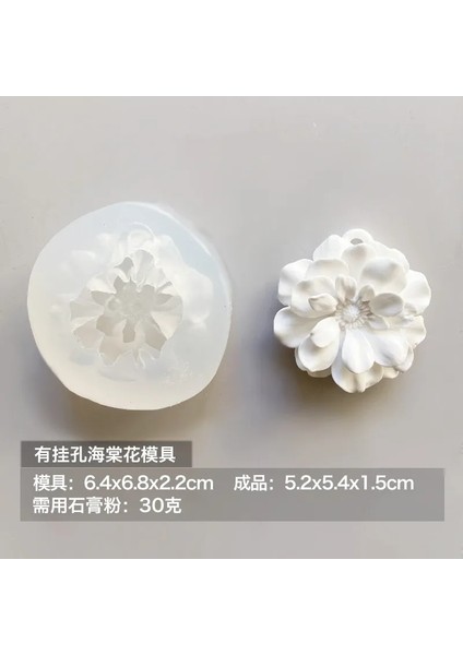 Bir Stil 3D Begonya Çiçek Sabunu Kalıpları Rhododendron Çiçek Dıy Kokulu Alçı Kalıpları El Yapımı Kolye Liste Silikon Kalıp (Yurt Dışından)