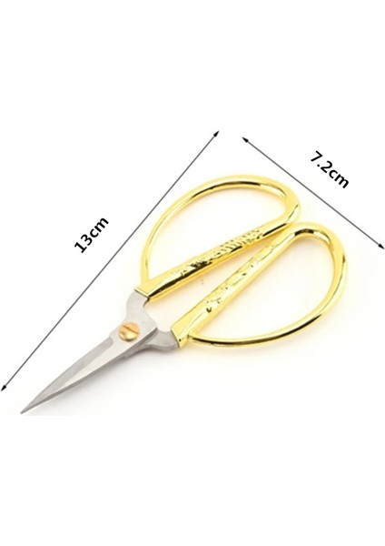 13CM Tarzı Goldeors Zig Zag Dayanıklı Yüksek Çelik Vintage Terzi Veya Zanaat Ev Için Kumaş O Rsembroidery Dikiş Makası (Yurt Dışından)
