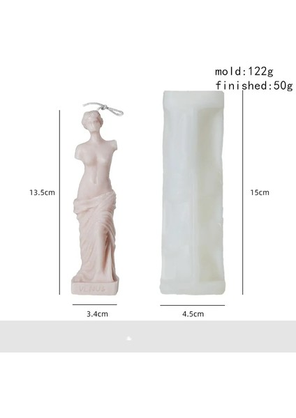 E Stili Avrupa Roma Sütunu Venüs Mum Silikon Kalıp Dıy Reçine Kalıp Aromaterapi Alçı Ev Dekorasyonu Mum Yapımı Için Mum Kalıpları (Yurt Dışından)