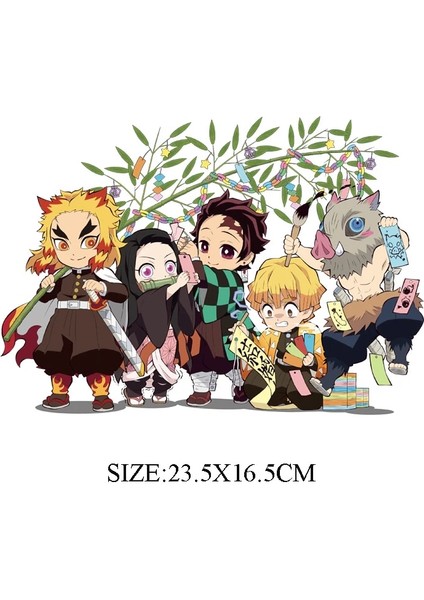 No.1 Tarzı Anime Demon Slayer Demir On Yamalar Giyim Için A-Level Yıkanabilir Termal Transferler Etiket Giysi Üzerinde T-Shirt Kot Aplike (Yurt Dışından)