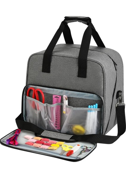 8 Stili Yazın Büyük Dikiş Makinesi Çantası Gri Renk Saklama Çantası Tote Çok Fonksiyonlu Taşınabilir Seyahat Ev Organizatör Çantası Dikiş Aksesuarları (Yurt Dışından) modelleri