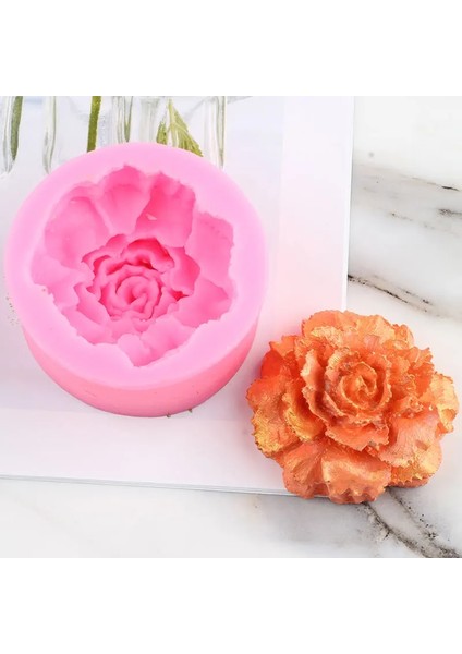 Gül Tarzı Gül Çiçek Şakayık Lale Haşhaş Silikon Kalıp Lotus Craft Sabun Kil Reçine Mum Kalıpları Çikolata Jöle Fondan Dekorasyon Araçları (Yurt Dışından)