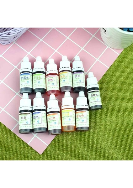 Erik Tarzı Sıcak Boyama Pigment Balçık Kristal Çamur Uv Reçine Boyama Su Yağı Çift Kullanımlı Pigment Dıy Craft NDS66 (Yurt Dışından)