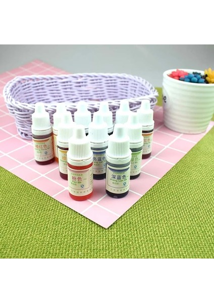 Erik Tarzı Sıcak Boyama Pigment Balçık Kristal Çamur Uv Reçine Boyama Su Yağı Çift Kullanımlı Pigment Dıy Craft NDS66 (Yurt Dışından)