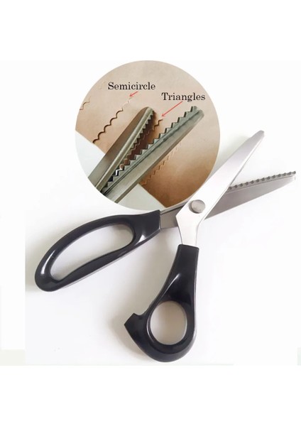 3mm Üçgen Stil Dikiş Kesim 23.5cm Zig Zag Terzilik Terzi Deri El Sanatları Kumaş Kesme Oyma Veya Tekstil Denım Dıy Döşeme Aletleri (Yurt Dışından) fırsatları