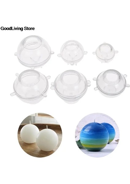 A2 Stili 1 Adet Yuvarlak Top Mum Kalıbı El Yapımı Mum Kalıbı Plastik Mum Sabun 3D Kalıp Dıy Aromaterapi Alçı El Sanatları Mum Kalıbı (Yurt Dışından)